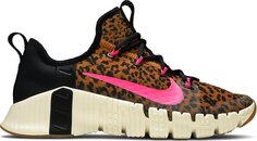 Кроссовки Nike Wmns Free Metcon 3 &apos;Leopard Print&apos;, коричневый