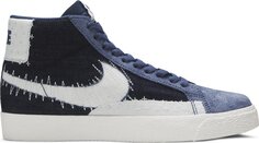 Кроссовки Nike Blazer Mid SB &apos;Sashiko Pack - Mystic Navy&apos;, синий