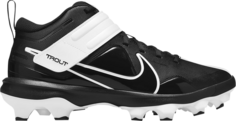 Бутсы Nike Force Trout 7 Pro MCS Black White, бело-черный