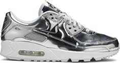 Кроссовки Nike Wmns Air Max 90 &apos;Metallic Pack - Chrome&apos;, серебряный