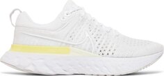 Кроссовки Nike Wmns React Infinity Run Flyknit 2 &apos;White Light Citron&apos;, белый