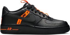 Кроссовки Nike Air Force 1 LV8 KSA GS &apos;Worldwide Pack - Black Total Orange&apos;, черный