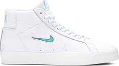 Кроссовки Nike Zoom Blazer Mid Premium SB &apos;White Glacier Ice Jewel&apos;, белый