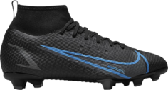 Бутсы Nike Mercurial Superfly 8 Pro FG GS &apos;Black Photo Blue&apos;, черный