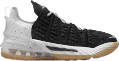 Кроссовки Nike LeBron 18 GS &apos;Black White Gum&apos;, черный