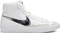 Кроссовки Nike Blazer Mid 77 &apos;Sketch - Black&apos;, белый