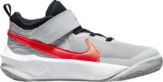 Кроссовки Nike Team Hustle D10 PS &apos;Light Smoke Grey Bright Crimson&apos;, серый