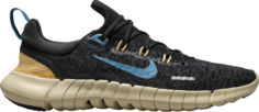 Кроссовки Nike Wmns Free Run 5.0 Next Nature &apos;Black Noise Aqua&apos;, черный