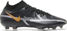 Бутсы Nike Phantom GT2 DF Elite FG &apos;Black Metallic Gold&apos;, черный