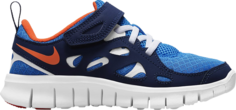 Кроссовки Nike Free Run 2 PS &apos;Light Photo Blue Orange&apos;, синий
