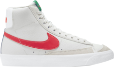 Кроссовки Nike Blazer Mid &apos;77 GS &apos;Platinum Tint Bright Crimson&apos;, белый