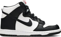 Кроссовки Nike Dunk High GS &apos;Black White&apos;, черный