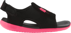 Сандалии Nike Sunray Adjust 5 V2 TD &apos;Black Racer Pink&apos;, черный