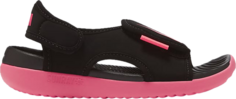 Сандалии Nike Sunray Adjust 5 V2 GS &apos;Black Racer Pink&apos;, черный