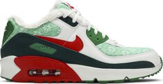 Кроссовки Nike Air Max 90 GS &apos;Christmas Sweater&apos;, зеленый