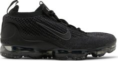 Кроссовки Nike Air VaporMax 2021 Flyknit GS &apos;Triple Black&apos;, черный