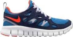 Кроссовки Nike Free Run 2 GS &apos;Light Photo Blue Orange&apos;, синий