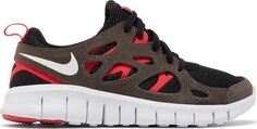 Кроссовки Nike Free Run 2 GS &apos;Black Siren Red&apos;, черный