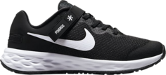 Кроссовки Nike Revolution 6 FlyEase GS &apos;Black White&apos;, черный
