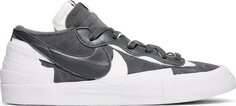 Кроссовки Nike sacai x Blazer Low &apos;Iron Grey&apos;, серый