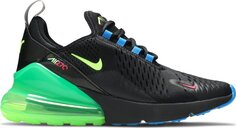 Кроссовки Nike Air Max 270 GS &apos;Black Ghost Green&apos;, черный
