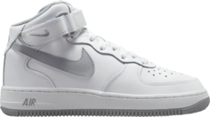 Кроссовки Nike Air Force 1 Mid LE GS &apos;White Wolf Grey&apos;, белый