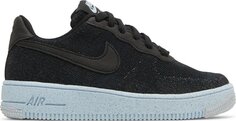 Кроссовки Nike Air Force 1 Crater Flyknit GS &apos;Black Chambray Blue&apos;, черный