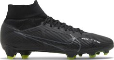 Бутсы Nike Zoom Mercurial Superfly 9 Pro FG &apos;Black Volt&apos;, черный