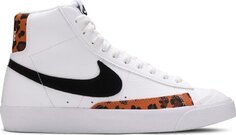 Кроссовки Nike Blazer Mid &apos;77 GS &apos;White Leopard&apos;, белый