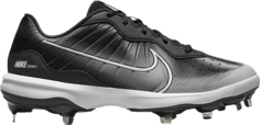 Бутсы Nike Alpha Huarache Varsity 4 Low &apos;Black Dark Smoke Grey&apos;, черный