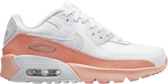 Кроссовки Nike Air Max 90 Leather SE GS &apos;White Light Madder Root&apos;, белый