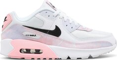 Кроссовки Nike Air Max 90 GS &apos;White Pink Tie-Dye&apos;, белый