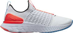 Кроссовки Nike Wmns React Phantom Run Flyknit 2 &apos;Grey Bright Crimson&apos;, серый