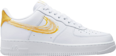 Кроссовки Nike Air Force 1 &apos;07 &apos;Brushstroke - White Solar Flare&apos;, белый