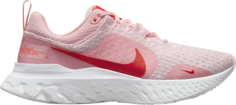 Кроссовки Nike Wmns React Infinity Run Flyknit 3 Premium &apos;Medium Soft Pink Light Crimson&apos;, розовый