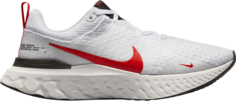 Кроссовки Nike React Infinity Run Flyknit 3 &apos;White Light Crimson&apos;, белый