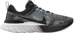 Кроссовки Nike Wmns React Infinity Run Flyknit 3 Premium &apos;Black Zebra Iridescent&apos;, черный