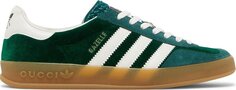 Лимитированные кроссовки Adidas Adidas x Gucci Gazelle &apos;Green Suede&apos;, зеленый