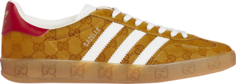 Кроссовки Adidas Gucci x Gazelle &apos;GG Monogram&apos;, коричневый