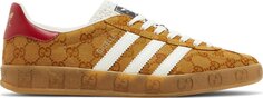 Кроссовки Adidas Adidas x Gucci Gazelle &apos;GG Monogram&apos;, коричневый