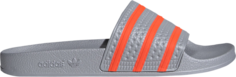 Сандалии Adidas Adilette Slide &apos;Halo Silver Solar Red&apos;, серебряный