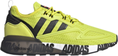 Кроссовки Adidas ZX 2K Boost &apos;Bold Logo Graphic - Acid Yellow&apos;, желтый