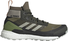 Ботинки Adidas Terrex Free Hiker GTX &apos;Raw Khaki&apos;, зеленый