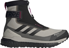 Ботинки Adidas Wmns Terrex Free Hiker Cold.Rdy &apos;Metal Grey Black&apos;, серый