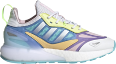 Кроссовки Adidas ZX 2K Boost 2.0 J &apos;White Light Purple&apos;, фиолетовый