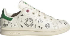 Кроссовки Adidas André Saraiva x Stan Smith Little Kid &apos;The World Needs Love&apos;, кремовый