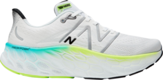 Кроссовки New Balance Fresh Foam X More v4 &apos;White Electric Teal&apos;, белый