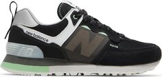 Кроссовки New Balance Wmns 574 &apos;Black Green&apos;, черный