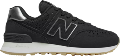 Кроссовки New Balance Wmns 574 &apos;Black Dark Silver Metallic&apos;, черный