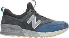 Кроссовки New Balance Mita Sneakers x 574 &apos;Black Blue&apos;, черный